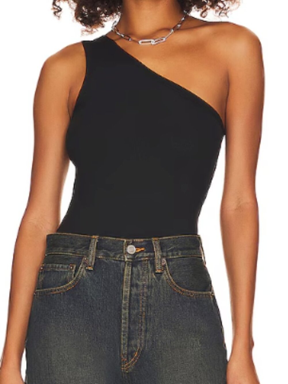 SPANX Suit Yourself Ribbed One Shoulder Bodysuit - Picture 1 of 2